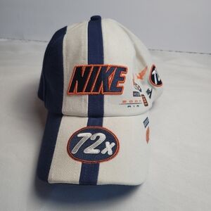 Nike 72X Just Do It Wool Blend Racing Hat Cap Blue White